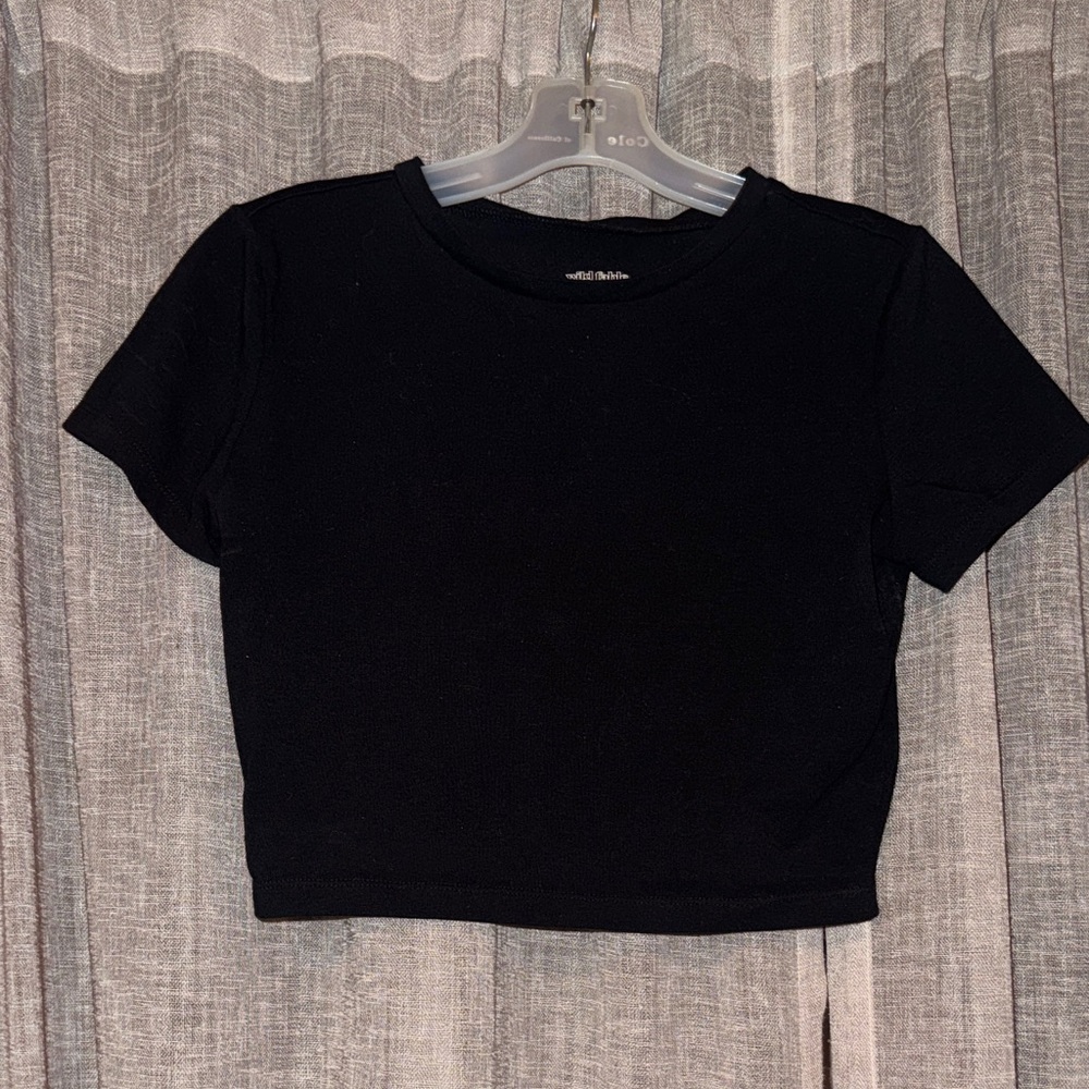 Wild Fable Black Crop Top